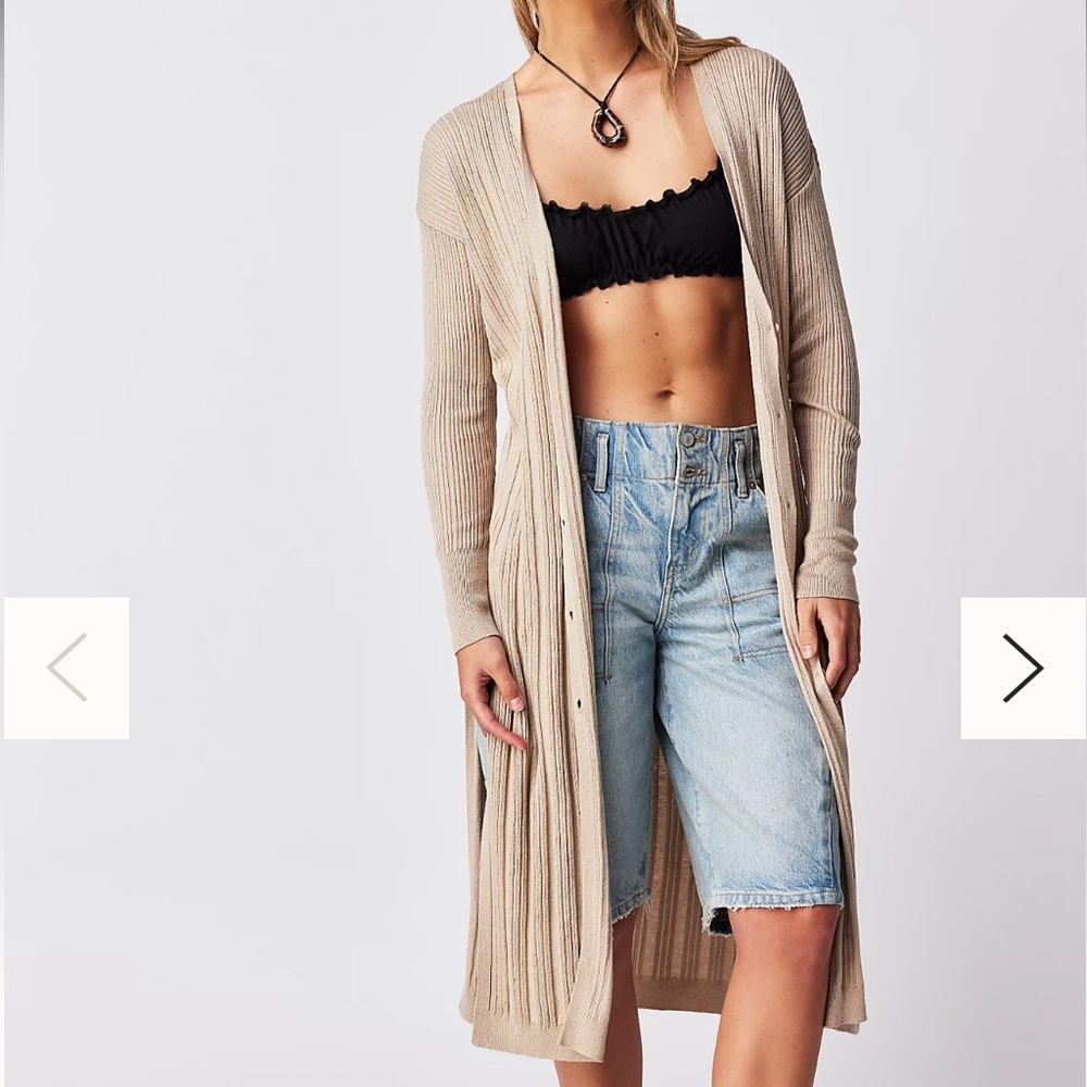 NWT Free People Skylight Cardigan in Oatmeal